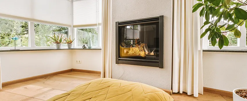Residential Fireplace Ceramic Glass Installation in Four Corners, MA