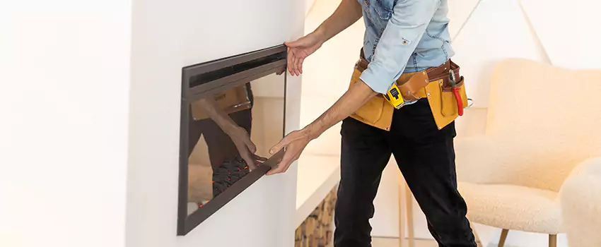 Metal Fireplace Installation in Four Corners, Massachusetts