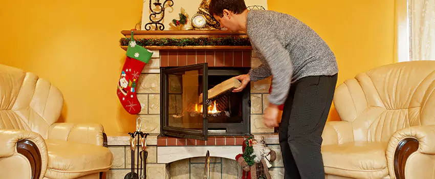 Rusted Metal Fireplace Restoration in Four Corners, Massachusetts