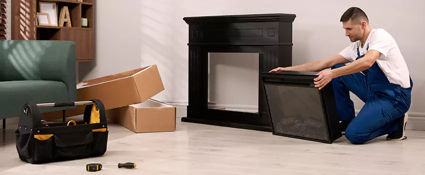 Old Rusted Metal Fireplace Repair And Replacement in Four Corners, MA