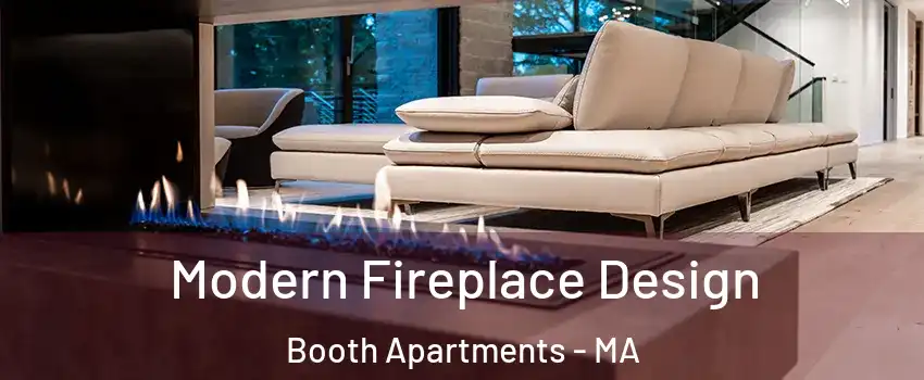 Modern Fireplace Design Booth Apartments - MA
