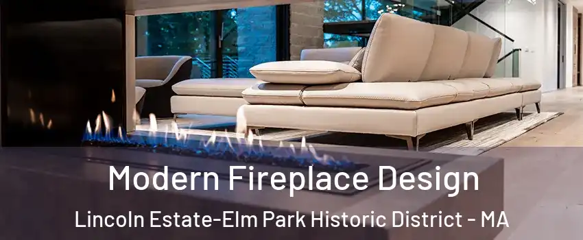Modern Fireplace Design Lincoln Estate-Elm Park Historic District - MA